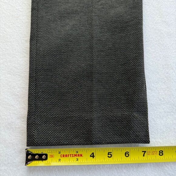 Chicos Women's Pull-on Elastic Waist Faux Pockets Pin Print Black/Gray Pants 14R - Picture 9 of 10